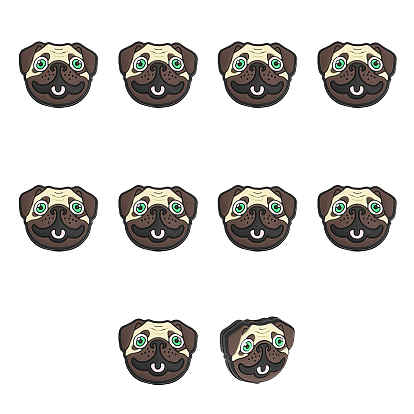 Силиконовые бусины, собака