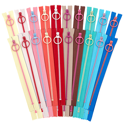 20 шт. 20 стили тканевые молнии, с застежкой-молнией из смолы