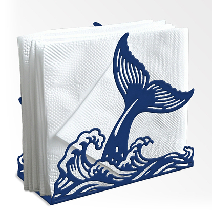 Iron Napkin Holder, Freestanding Tissue Dispenser, for Kitchen Countertops, Dining, Picnic Table, with Gasket