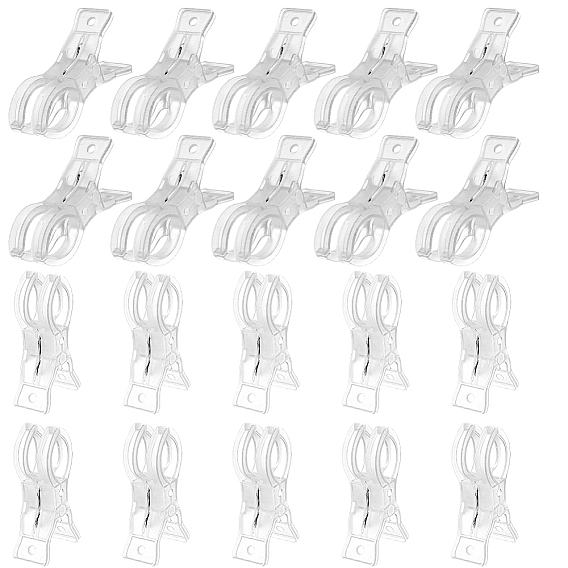 20Pcs ABS Plastic Clothes Drying Clip