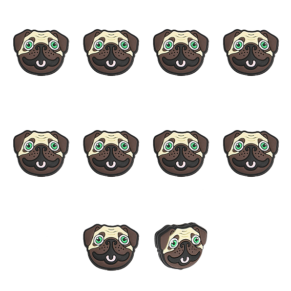 Силиконовые бусины, собака