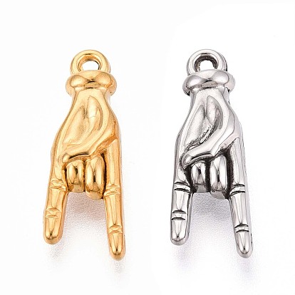 304 подвески из нержавеющей стали, ионное покрытие (ip), рок-жест очарование