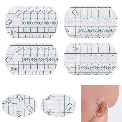 Детские водонепроницаемые наклейки для ушей из искусственной кожи, защита ушей новорожденного для купания в душе, с хлопком