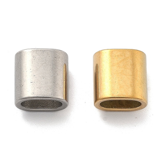 304 из нержавеющей стали слайд прелести, ползунки, для изготовления кожаных браслетов, овальные