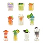 20шт. 10 стили, миниатюрные декоративные элементы для демонстрации прохладительных напитков из смолы, для украшения домашнего офиса