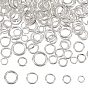 200 шт. 5 стили 304 соединительные кольца из нержавеющей стали, открытые кольца прыжок, круглые кольца