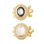Покрытие стойки латунные застежки для коробок, 3 нитей, 6-луночное, долговечный, без свинца и без кадмия, овальные