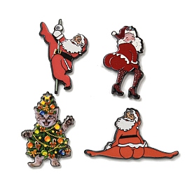Christmas Acrylic Pendants, Santa Claus/Cat