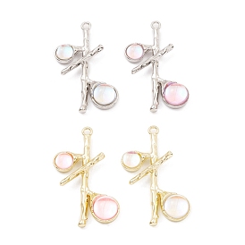 Подвески из смолы, брелоки из дерева с фурнитурой из металлического сплава, долговечный, без свинца и без кадмия