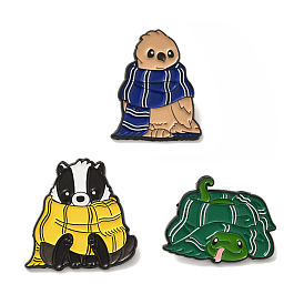 Enamel Pins, Black Alloy Brooches for Backpack Clothes