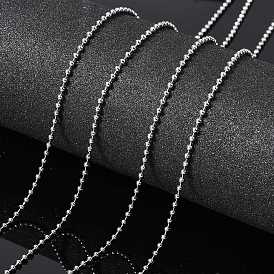 201 Stainless Steel Ball Chains, with Spool