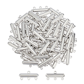 Unicraftale 80Pcs 304 Stainless Steel Chandelier Component Links, Rectangle