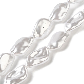 Perles en plastique imitation abs, feuille