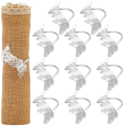 Бабочка железные кольца для салфеток, держатель для салфеток, для настройки места