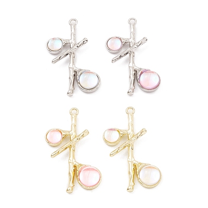 Подвески из смолы, брелоки из дерева с фурнитурой из металлического сплава, долговечный, без свинца и без кадмия