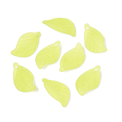 Прозрачные акриловые подвески, матовые, лист прелести