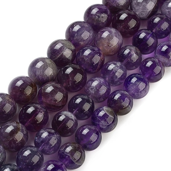 Природный аметист нитей бисера, круглые