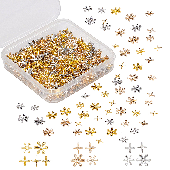 Zinc Alloy Cabochons, for DIY UV Resin, Epoxy Resin, Pressed Flower Jewelry, Star