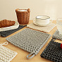 Cotton Macrame Cup Mats, Handmade Braided Coaster, Square