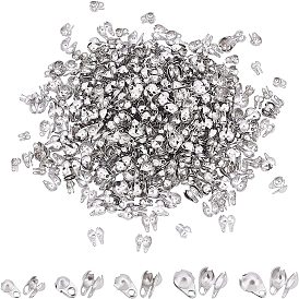 600 шт. 5 размеры 304 наконечники из нержавеющей стали, Калотте заканчивается, крышка раскладушки