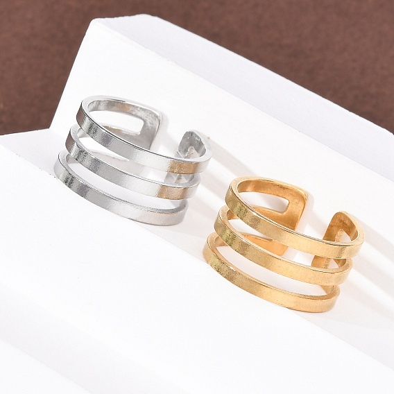 304 открытые кольца манжеты из нержавеющей стали, ионное покрытие (ip)