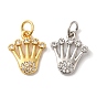 Латунные микро проложить кубического циркония подвески, долговечный, без кадмия и без свинца, корона