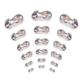 PandaHall Elite 304 Stainless Steel Ball Chain Connectors