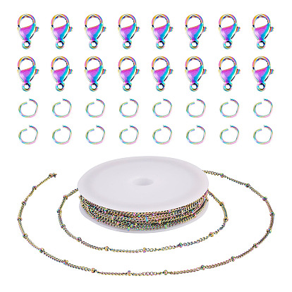 Ювелирные изделия, включая пустые катушки из полипропилена (ПП), 304 цепочки, застежки и соединительные кольца из нержавеющей стали