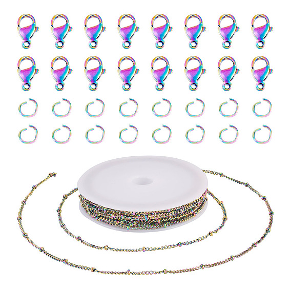 Ювелирные изделия, включая пустые катушки из полипропилена (ПП), 304 цепочки, застежки и соединительные кольца из нержавеющей стали