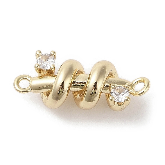 Латунные подвески из прозрачного кубического циркония, без кадмия, без никеля и без свинца, весенние ссылки