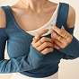 Heart-shaped Chessboard Pendant Necklace Set for Women in Titanium Steel Jewelry