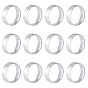 12 шт 201 кольцо из нержавеющей стали для мужчин и женщин