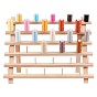 30 Spools Solid Wood Sewing Embroidery Thread Stand, Holder Rack