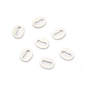 304 Stainless Steel Chain Tabs, Chain Extender Connectors, Oval