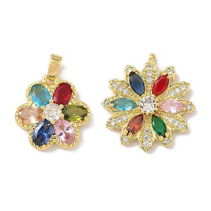 Латунные микро проложить кубического циркония подвески, 