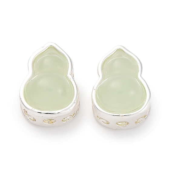 Латунные бусины, без кадмия, без никеля и без свинца, со стеклом, Горлянка