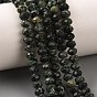 Природные SERAPHINITE нитей бисера, граненые, рондель