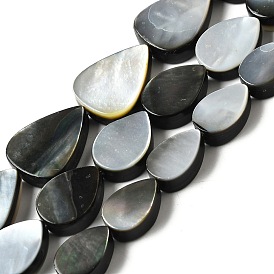 Натуральный черный оболочки губ бисер нитей, слеза