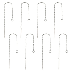 10 пары 304 фурнитура для сережек из нержавеющей стали, ушные резьбы