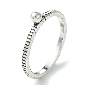 Round Alloy Finger Rings, Plain Band Rings, Lead Free & Cadmium Free=