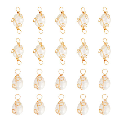 Набор для поиска поделок для изготовления ювелирных изделий, включая подвески и подвески из натурального жемчуга класса АА, с обмоткой из медной проволоки