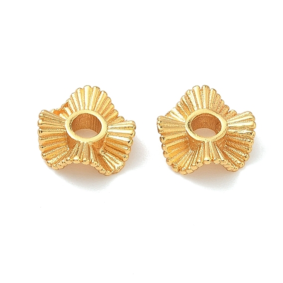 Spacer бисер латунные, волнистых плоские круглые, долговечный, без свинца и без кадмия, стойки покрытие