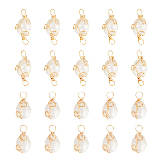 Набор для поиска поделок для изготовления ювелирных изделий, включая подвески и подвески из натурального жемчуга класса АА, с обмоткой из медной проволоки