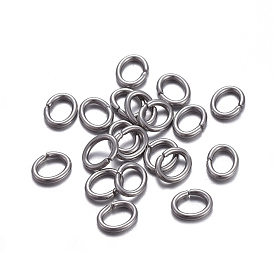 316 Surgical Stainless Steel Jump Rings, Open Jump Rings, Oval