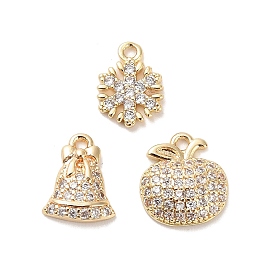 Латунные микро проложить кубического циркония прелести, золотые