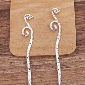 Палочки для волос из сплава виноградной лозы, с петлей, долговечные аксессуары для волос с гальванопокрытием для женщин