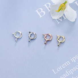 5.5mm Round Clasp in Platinum, Silver, Rose Gold, and Copper Material