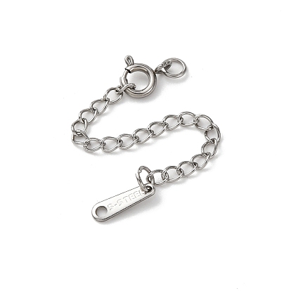 304 удлинитель цепи из нержавеющей стали, овальные, с пружинными застежками и подвесками