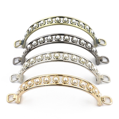 Ручки для сумок из цинкового сплава и пластика в форме арки, для самостоятельного изготовления сумок