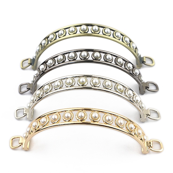 Ручки для сумок из цинкового сплава и пластика в форме арки, для самостоятельного изготовления сумок